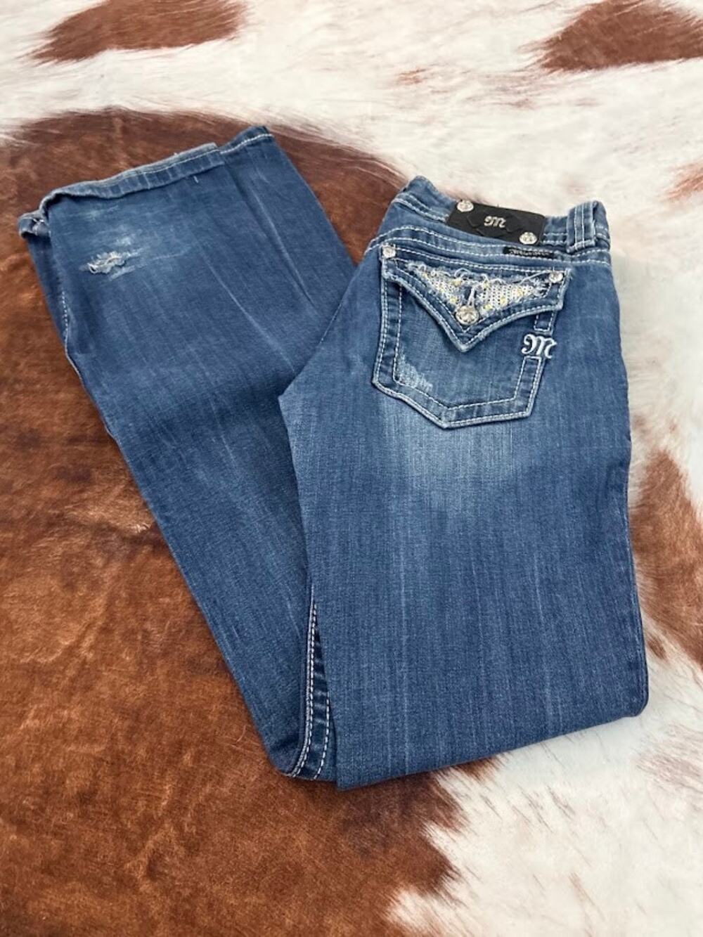 Miss Me Women’s Size 29 Style #JP5147 Flare Denim Jeans  Modelo